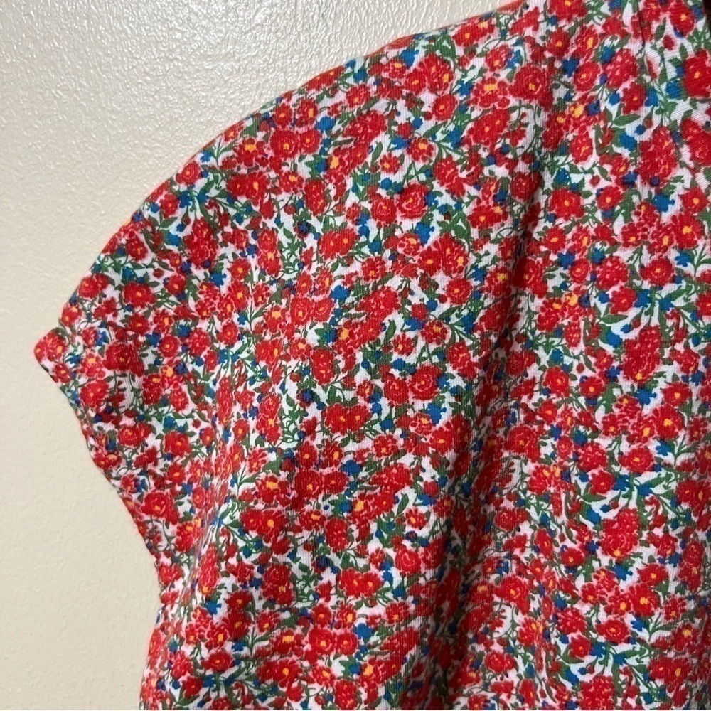Zara Crop Tie Front Floral Print T Shirt Women’s Small Cowgirl Western Festival - Picture 4 of 8